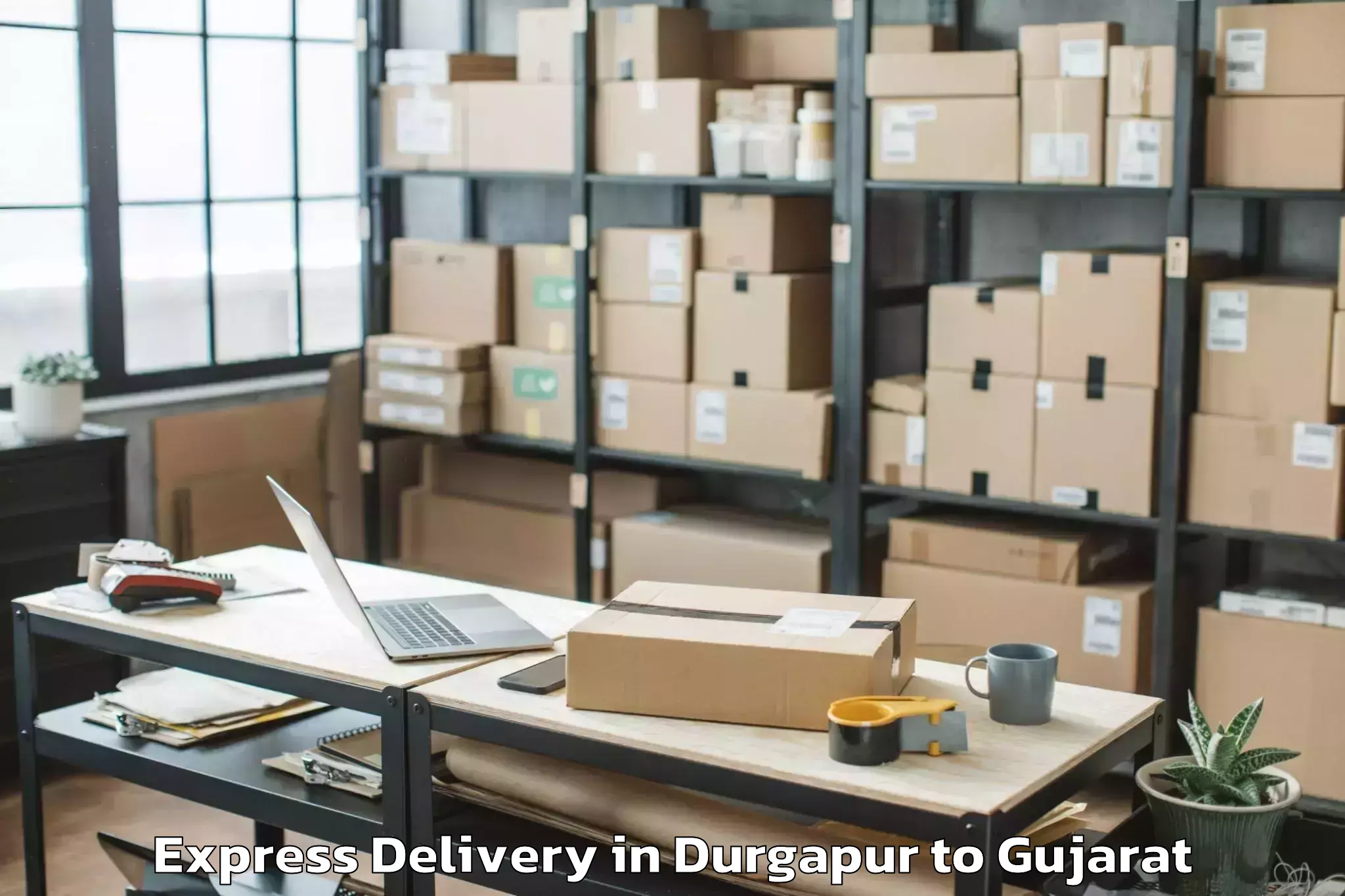 Professional Durgapur to Crystal Mall Rajkot Express Delivery